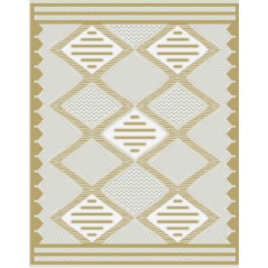 Picture of Leda Cream D.Beige S6007 120 cm * 170 cm